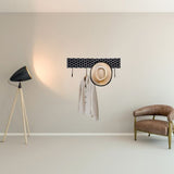 Bone Inlay Wall Hook : Abela : Black