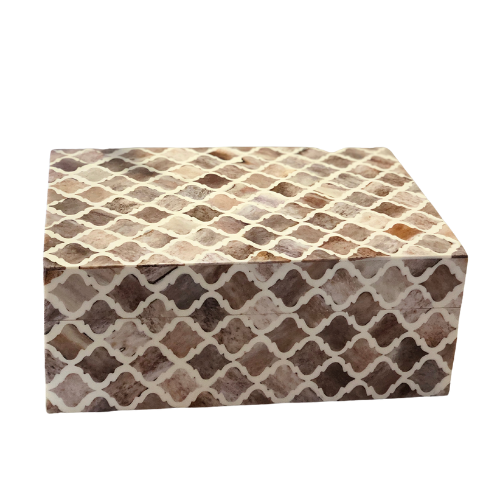 Bone Inlay Mid Size Box : Moroccan : Mocha Mousse