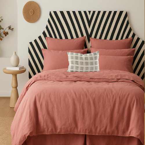 Bone Inlay Bedhead : Zebra