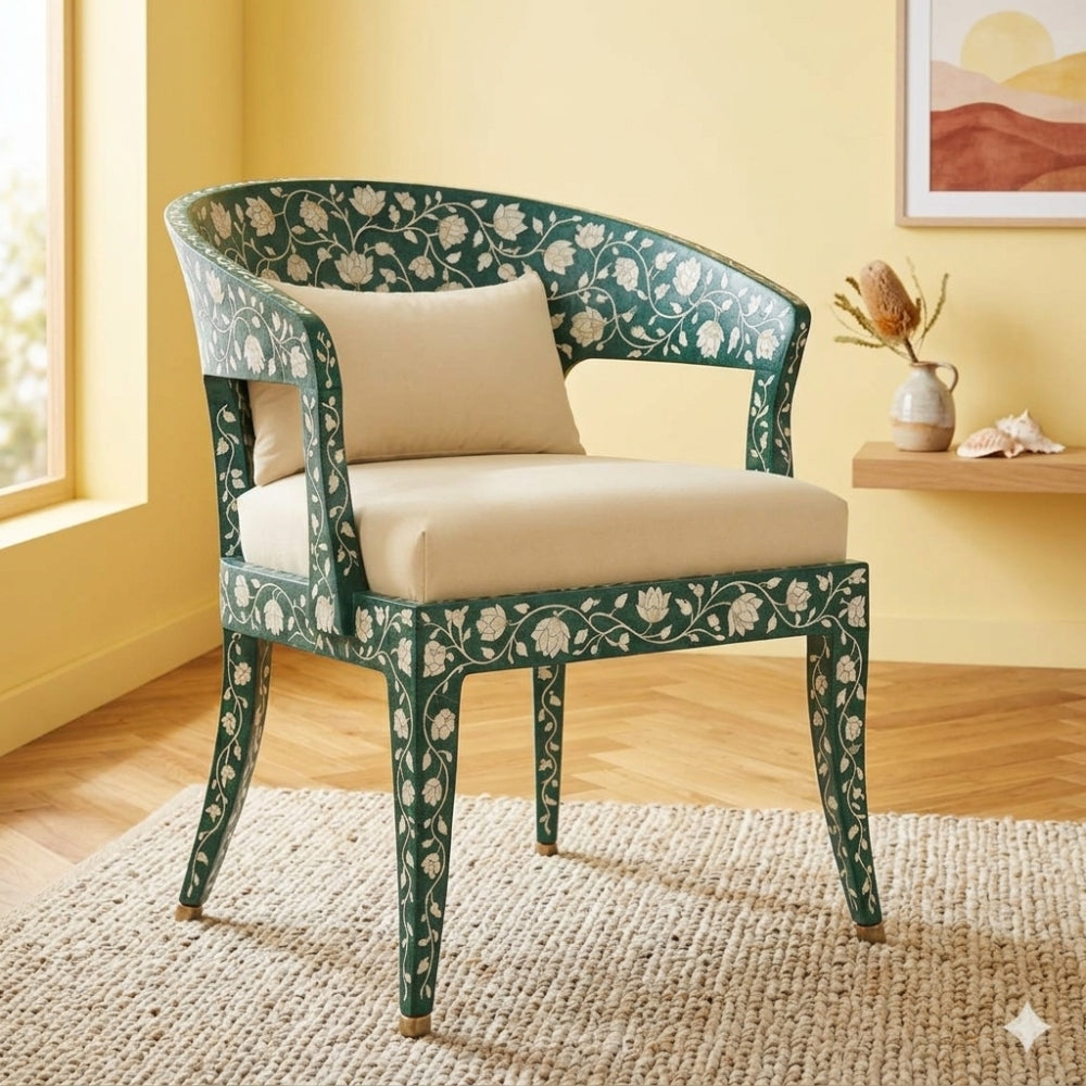 Bone Inlay Dining Chair : Camino : Green