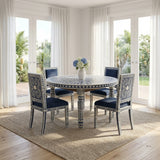 Bone Inlay Dining Suite : Fern : Navy