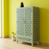 Bone Inlay Robe : Hexaflora : Green