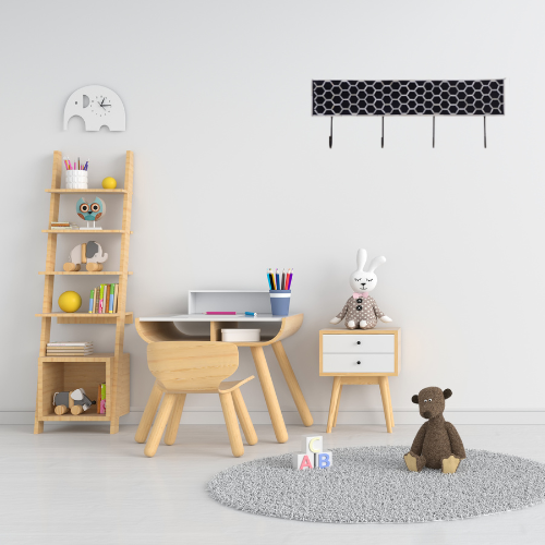 Bone Inlay Wall Hook : Abela : Black