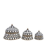 Bone & Brass Moghul Box : Black