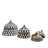 Bone & Brass Moghul Box : Black