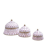 Bone & Brass Moghul Box : Varsha : Rose Set of 3 2