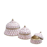 Bone & Brass Moghul Box : Varsha : Rose
