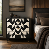 Bone Inlay 3 Drawer Chest : Arrows