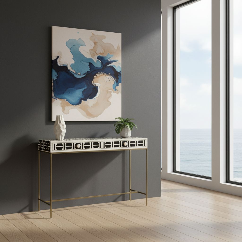 Bone Inlay Console : Nexus : Black