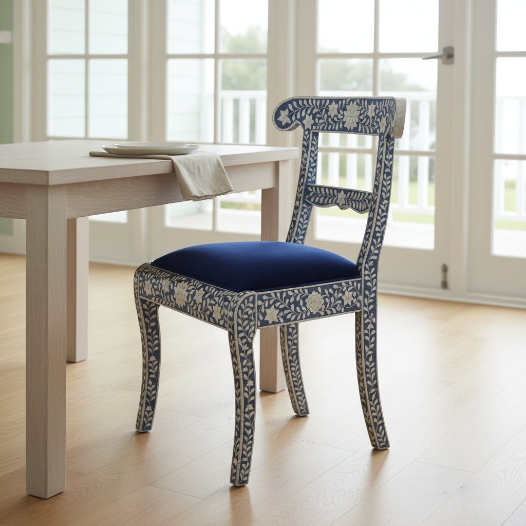 Bone Inlay Dining Chair : Floral