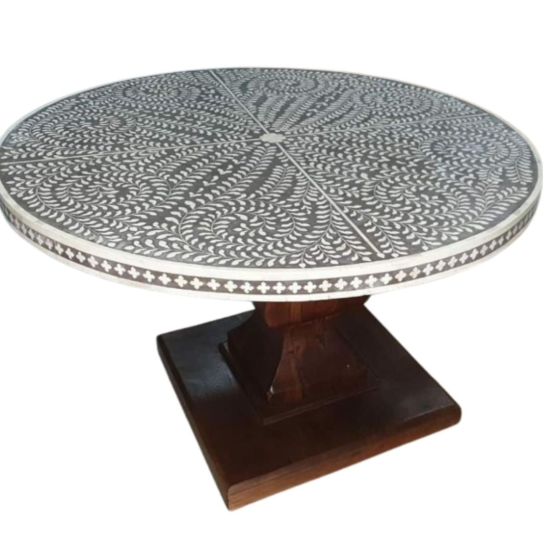 Bone_Inlay_Round_Dining_Table- Timber Base