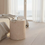 Bone Inlay Side Table : Floral : Blush