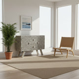 Bone Inlay TV Sideboard : Zig Zag : Black