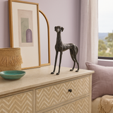 Hand-Made Indian Antique Bronze Sculpture :  Dog : Large