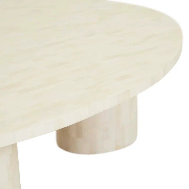 Bone Inlay Pedestal Coffee Table : Brickwork : Natural