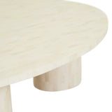 Bone Inlay Pedestal Coffee Table : Brickwork : Natural