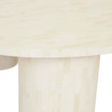 Bone Inlay Pedestal Coffee Table : Brickwork : Natural