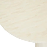 Bone Inlay Pedestal Coffee Table : Brickwork : Natural