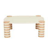 Bone Inlay Square Coffee Table : Brickwork : Natural