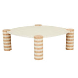 Bone Inlay Square Coffee Table : Brickwork : Natural