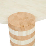 Bone Inlay Square Coffee Table : Brickwork : Natural