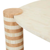 Bone Inlay Square Coffee Table : Brickwork : Natural