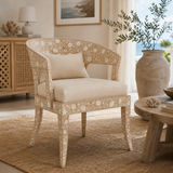 Bone Inlay Dining Chair : Camino : Natural