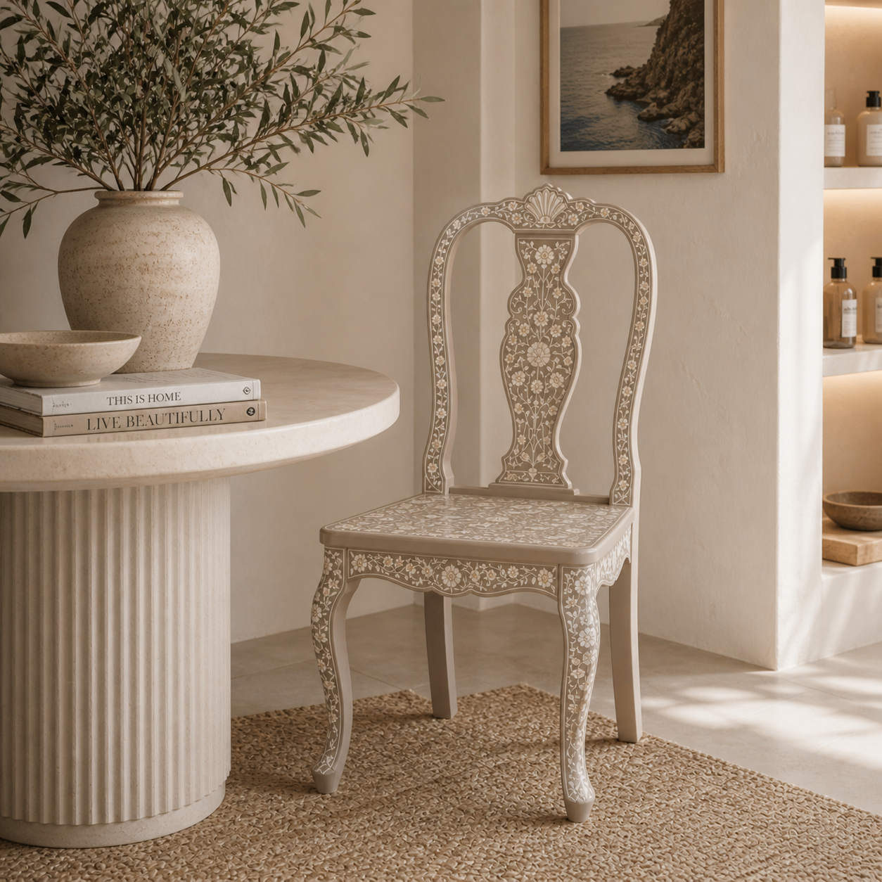 Bone Inlay Dining Chair : Camino : Dune