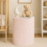 Bone Inlay Side Table : Arches : Pink