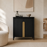 Timber Drinks Cabinet : Arco : Black