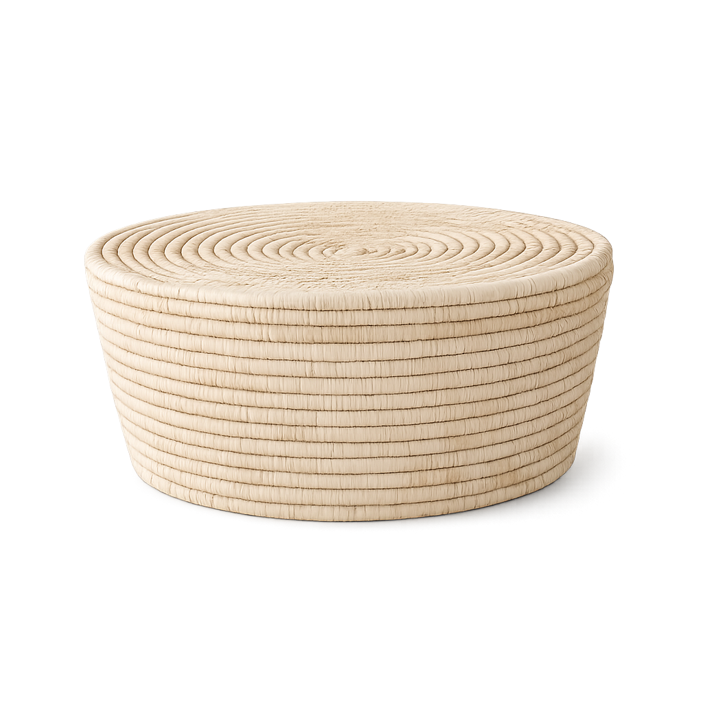 Artisan Ilala Palm Table/Basket