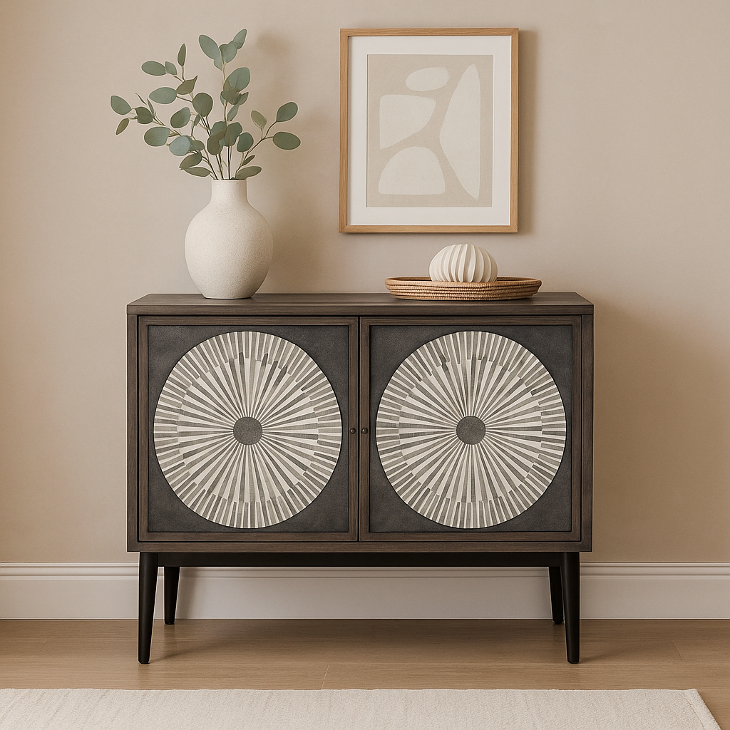 Bone Inlay 2 Door Cabinet : Solar