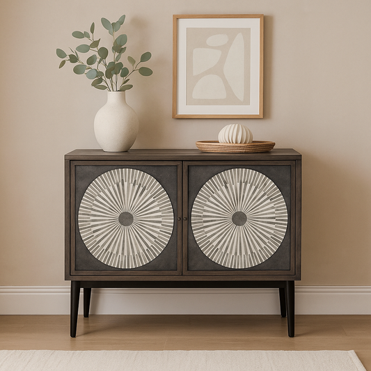 Bone Inlay 2 Door Cabinet : Solar