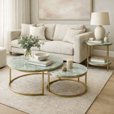 Marble Nesting Coffee Tables : Green