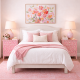 Bone Inlay Large Bedside Cabinet : Liana : Rose