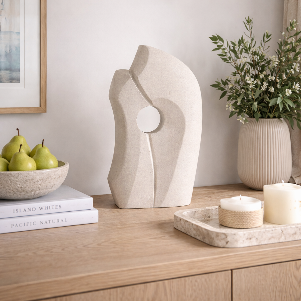 Marble Round Bowl : Beige