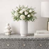 Marble Vase : Agean : White