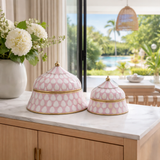 Bone & Brass Moghul Box : Varsha : Rose