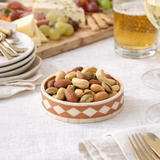 Bone Inlay Round Coaster/Trinket Tray : Starburst : Mocha