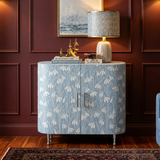 Bone Inlay Cabinet : Snowdrop : Hamptons Blue