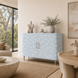 Bone Inlay Cabinet : Snowdrop : Hamptons Blue