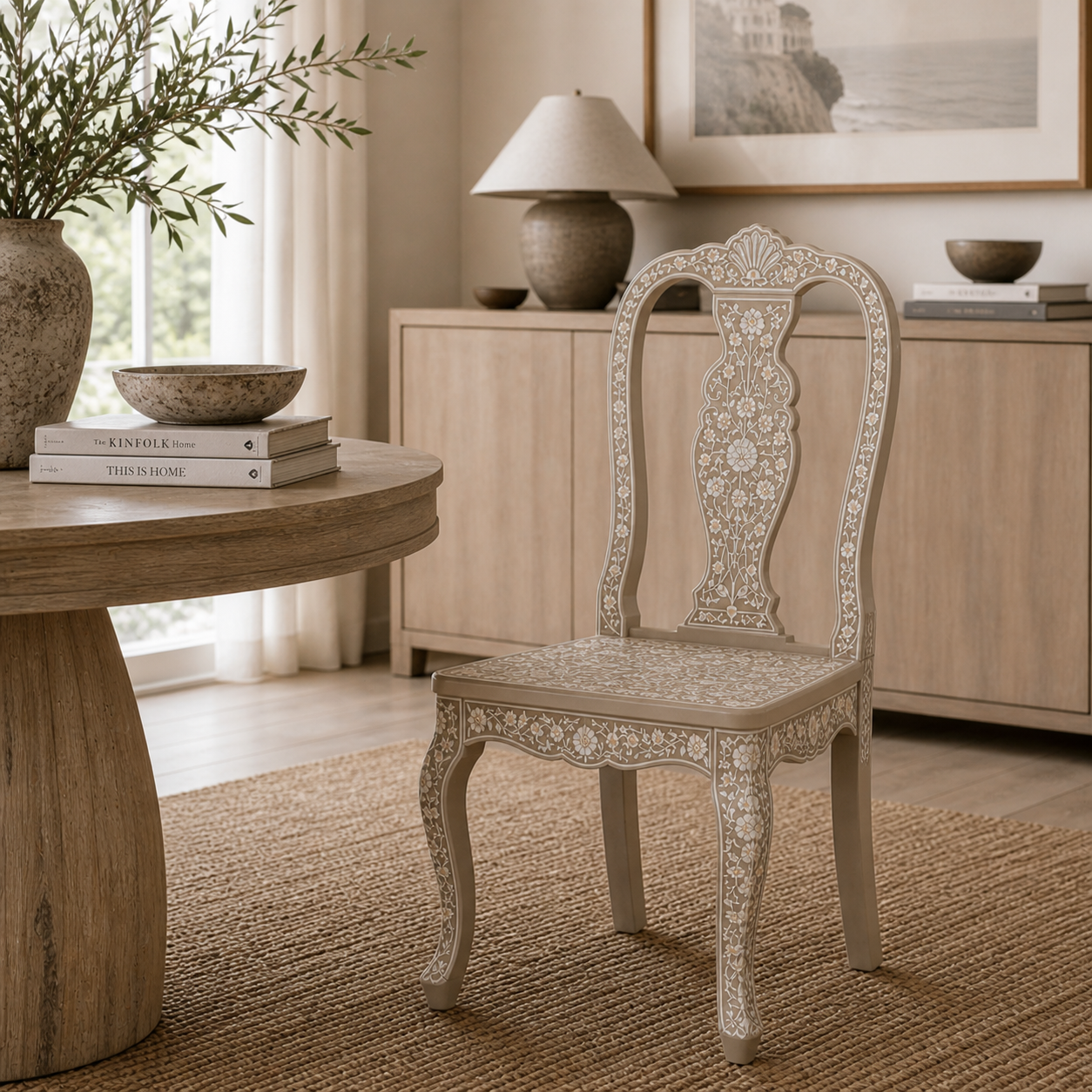 Bone Inlay Dining Chair : Camino : Dune