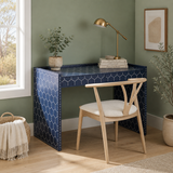 Bone Inlay Desk : Abela : Navy