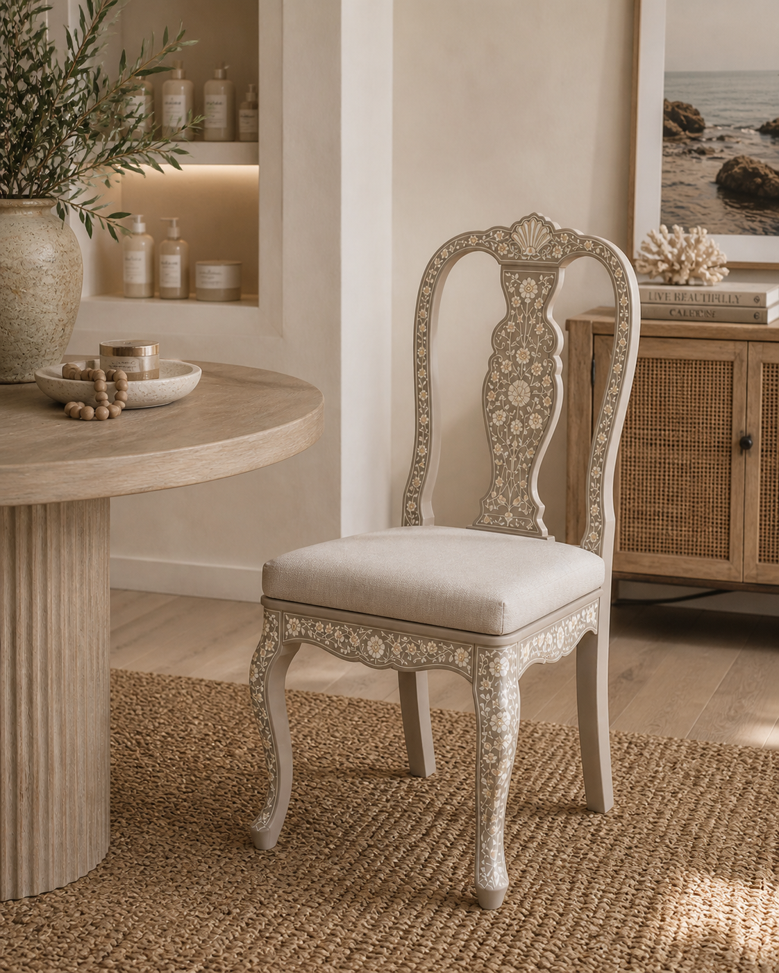 Bone Inlay Dining Chair : Camino : Dune