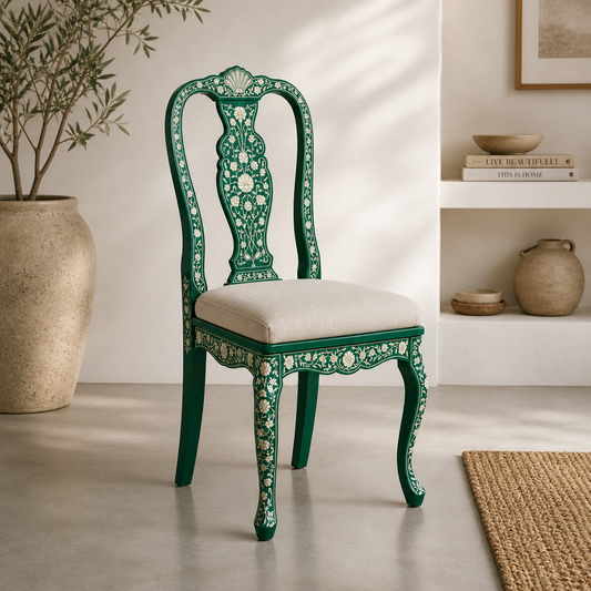 Bone Inlay Dining Chair : Camino : Green