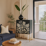 Bone Inlay Bar Cabinet : Protea