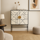 Bone Inlay Bar Cabinet : Abstract