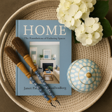 Bone & Brass Moghul Box : Varsha : Baby Blue