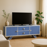 Bone Inlay TV Sideboard : Scallop : Blue