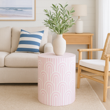 Bone Inlay Side Table : Arches : Pink